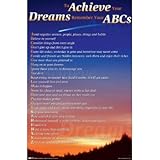 Achieve Your Dreams ABCs Art Poster Print