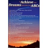 (23x34) Achieve Your Dreams ABCs Art Poster Print