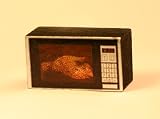 Dollhouse Miniature Microwave Oven in Black