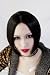 NANA Oosaki Nana short black central parting cosplay wig with skin top+ black wig cap