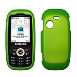 Neon Green Rubberized Snap-On Cover Case for Samsung T369