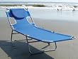 Ostrich Chaise Lounge Chair - BLUE