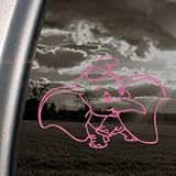 DUMBO ELEPHANT Pink Decal DISNEY Car Truck Window Pink Sticker