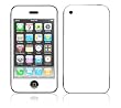 White Skin Color Decorative Skin Cover Decal Sticker for Apple 3G iPhone / iPhone 3GS 3G S
