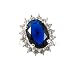 Princess Diana Inspired Sapphire Engagement Ring Gift Boxed - Size 5