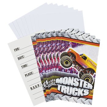 Monster Trucks Invitations - Invitations & Stationery & Invitations