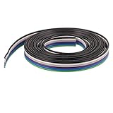 uxcell リボンケーブル　6ピンリボンケーブル　プラスチック製　カラフル 1.27mmピッチ 2m の長さ