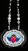 Classic Hardware Large Oval Heart With Wings Necklace