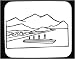 Mouse Pad with black and white, mountains, scenic, river, countryside, ship, Europe, liner, boat, Norway, sailing, landscape