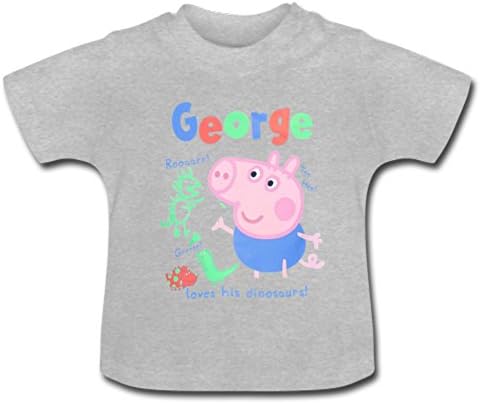 Cono Baby Kids' George The Pig Peppa Pig T-shirt Toddler 12M Gray