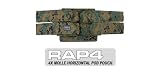 4x MOLLE Horizontal Pod Pouch (Digital) - paintball chest protector