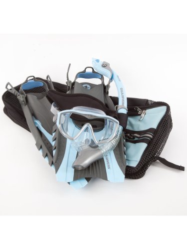 US Divers Women's Diva LX Dry Snorkeling Set with Premium Accessories