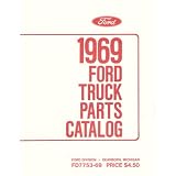 1969 FORD TRUCK Parts Book List Guide Catalog Manual by Ford