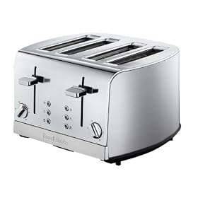 Russell Hobbs 18117 4-Slice Deluxe Toaster Modern Classic Design