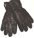 Imported Genuine Black Leather Microfiber Lined Ladies Gloves, Large Only