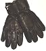 Imported Genuine Black Leather Microfiber Lined Ladies Gloves, Large Only