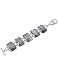 Sterling Silver Abalone Bracelet 7"