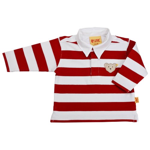Steiff Unisex-Baby Sweatshirt, gestreift 0006873, Gr. 98, Rot (2120) Preisvergleich