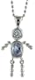 Sterling Silver June Birthstone Baby Brat Boy Pendant w/ Alexandrite Color Cubic Zirconia
