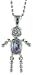 Sterling Silver June Birthstone Baby Brat Boy Pendant w/ Alexandrite Color Cubic Zirconia