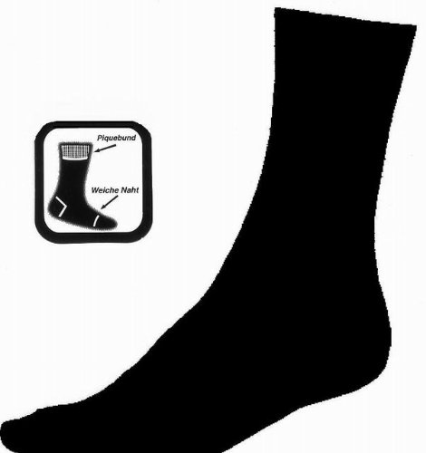 16 Paar Herren Socken schwarz. Qualitätssocken 
