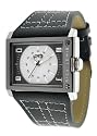 Rica Lewis - 9021912 - Montre Homme - Quartz Analogique - Cadran Blanc - Bracelet en Cuir Noir