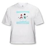 CherylsArt Holidays Christmas - Snow People in Blue Snow - T-Shirts