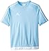 adidas Kids' Estro 15 Jersey (Little Big, Clear Blue/White, Small