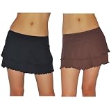 2 PACK: Womens BODY GLOVE Smoothies Lambada Swim & Surf Quick-Dry Beach Skirts - Medium