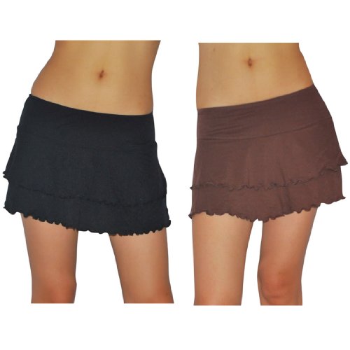 2 PACK: Womens BODY GLOVE Smoothies Lambada Swim & Surf Quick-Dry Beach Skirts - Medium