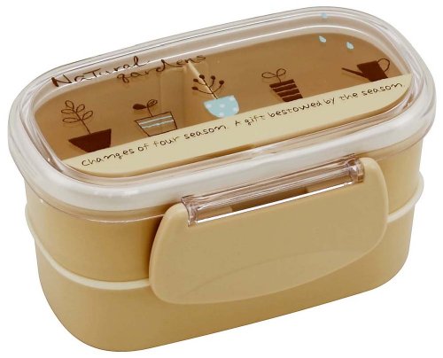 Natural gardens 食洗機対応2段タイトランチボックス QDS1A