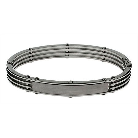 Eve's Addiction Modern Style Stainless Steel ID Bracelet
