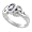 Sterling Silver Celtic Knot Amethyst Fashion Ring, 0.00