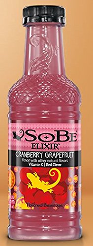 Sobe Elixir Cranberry Grapefruit 20 Ounces (Pack of 12)