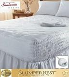 Sunbeam Slumberest Luxury Collection Warming Mattress Pad (Full or Double Size) White
