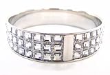 Calvin Klein Stainless Steel Bracelet Bangle with Swarovski Crystals KJ37AB01040