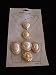 Faux Pearl and Goldtone Button Covers