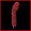 Vibrator Red Black Taffy Tickler Silicone
