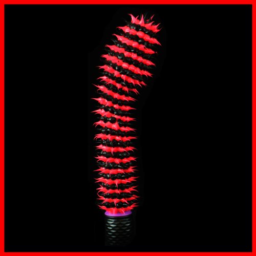 Vibrator Red Black Taffy Tickler Silicone