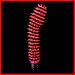Vibrator Red Black Taffy Tickler Silicone