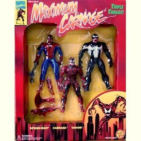  Spiderman, Carnage and Venom (Maximum Carnage) Set