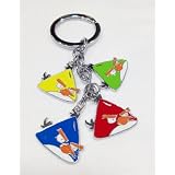 Angry Birds (Triangle) 4 in 1 Metal Charm Keychain by MG Tires Racing