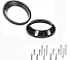 Harley Davidson Ultra & Roadglide Street Electra 5.25 - 6.5 " Speaker Adapter Enclosure Trim Mount Bezel