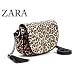 ZARA TRF Leopard Canvas Fringe Pendants Mini Bag Hangbag