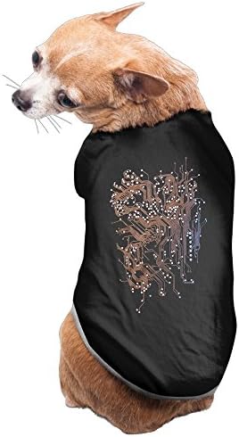 Computer Circuit Board Screen Print Dog Costumes Shirt