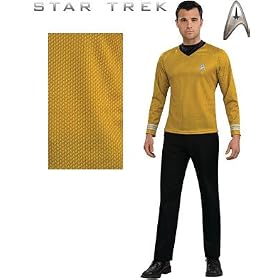 New Star Trek Movie Gold Captain Kirk Costume XL 44-46
