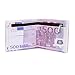 Cai Men Us Dollar Bill Wallet Billfold Leather Credit Card Photo Holder(500 Euro)