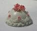 Dollhouse Miniature Artisan Pink & Vanilla Dome Bakery Cake