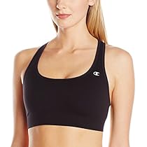Champion Women's Absolute Sports Bra with SmoothTec Band, Black, X-Small
