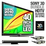 Sony 3D HDTV & 2 Pair Glasses and 3D Transmitter